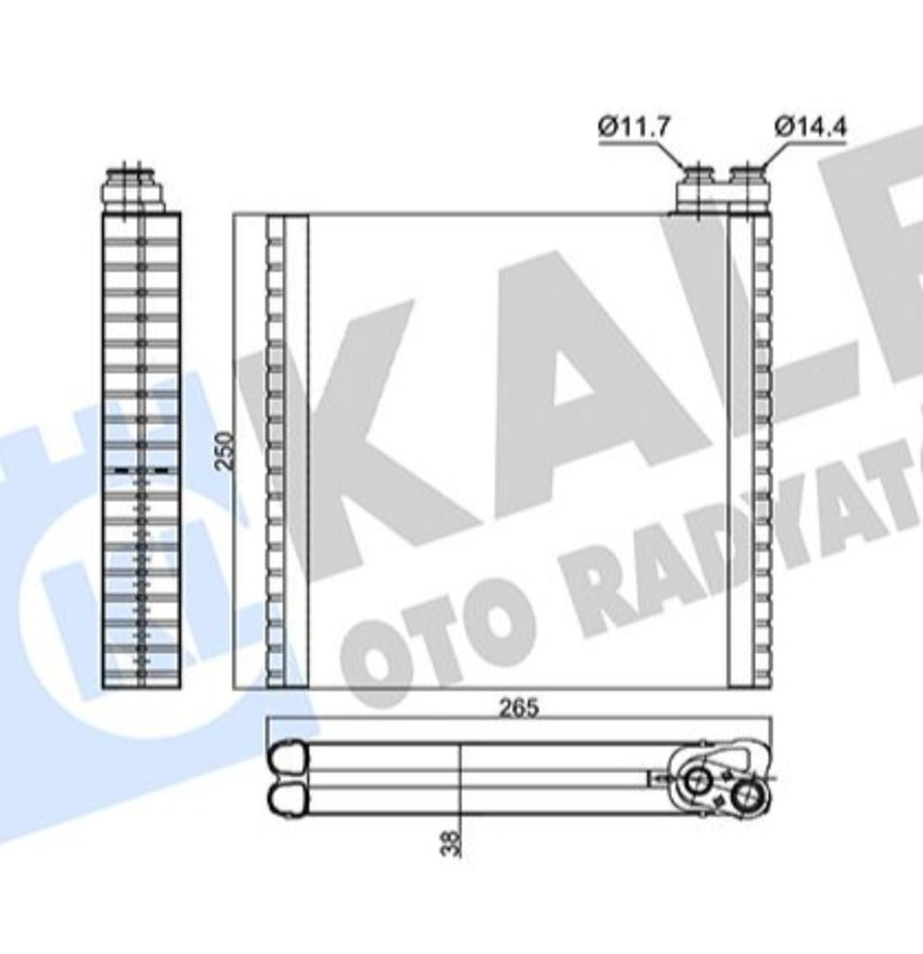 Fiat Ducato Klima Evaporatörü Kale Radyatör 352980 - main