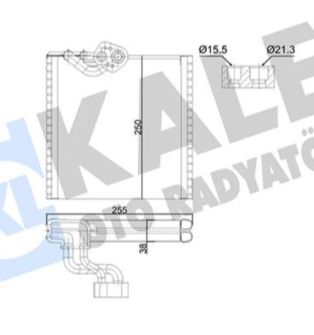 Renault Kangoo Fluence Megane 3 Klima Evaporatörü Kale 352995 - main