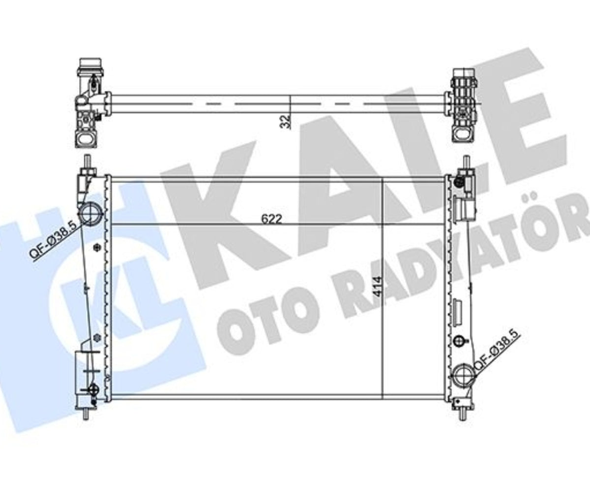 Fiat Punto Grande Punto Opel Corsa D Su Radyatörü Kale Radyatör 356955 - main