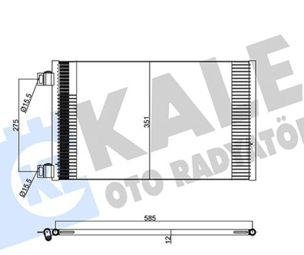 Renault Kangoo 3 Mercedes Citan Klima Radyatörü Kale 358220 - main