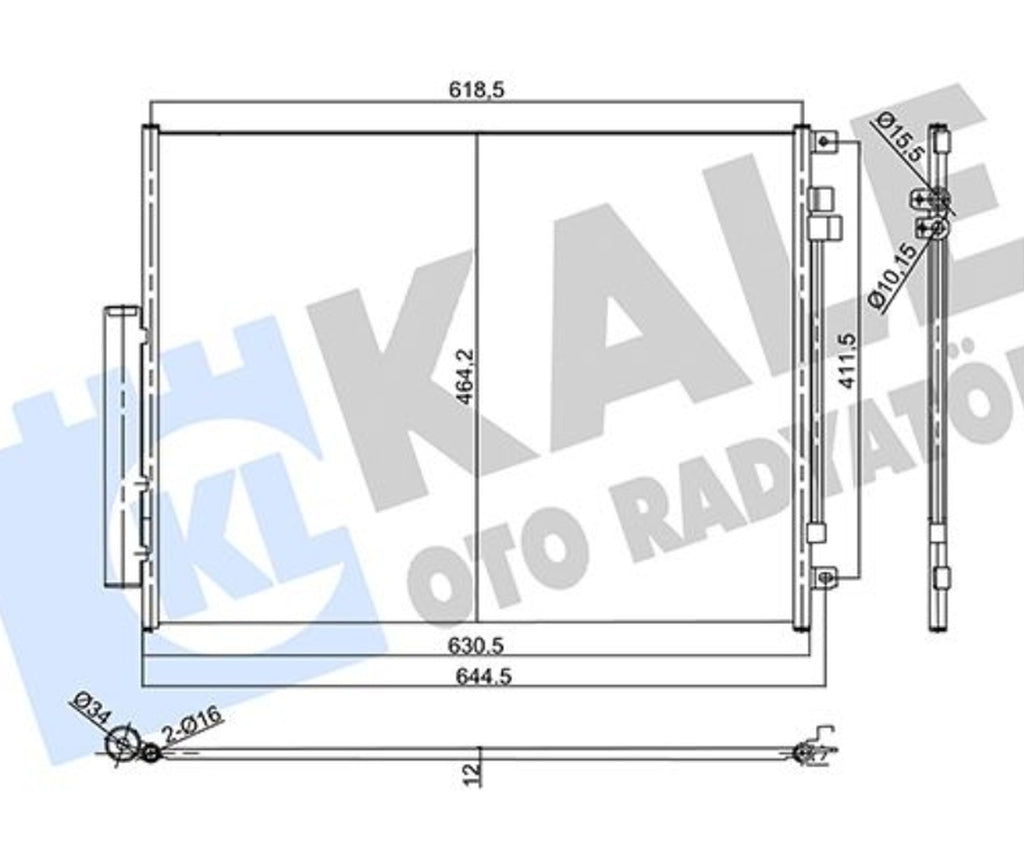 Alfa Romeo Giulia Stelvio Klima Radyatörü Kurutuculu Kale 358770 - main