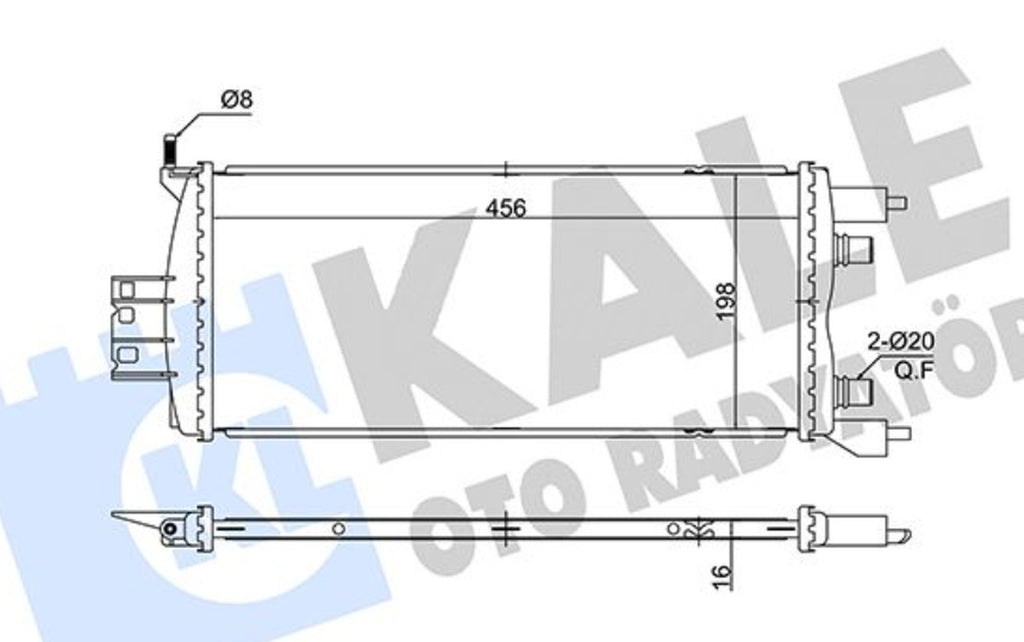 Renault Scenic 4 Grand Scenic 4 1.5 DCI Su Radyatörü Kale 363195 - main