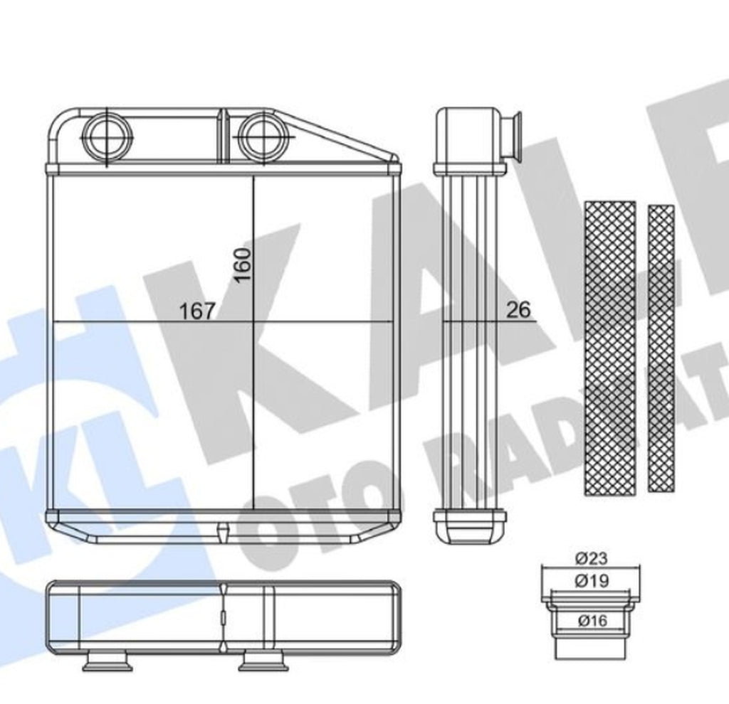 Fiat Ducato Boxer Jumper Kalorifer Radyatörü Kale Radyatör 370815 - main
