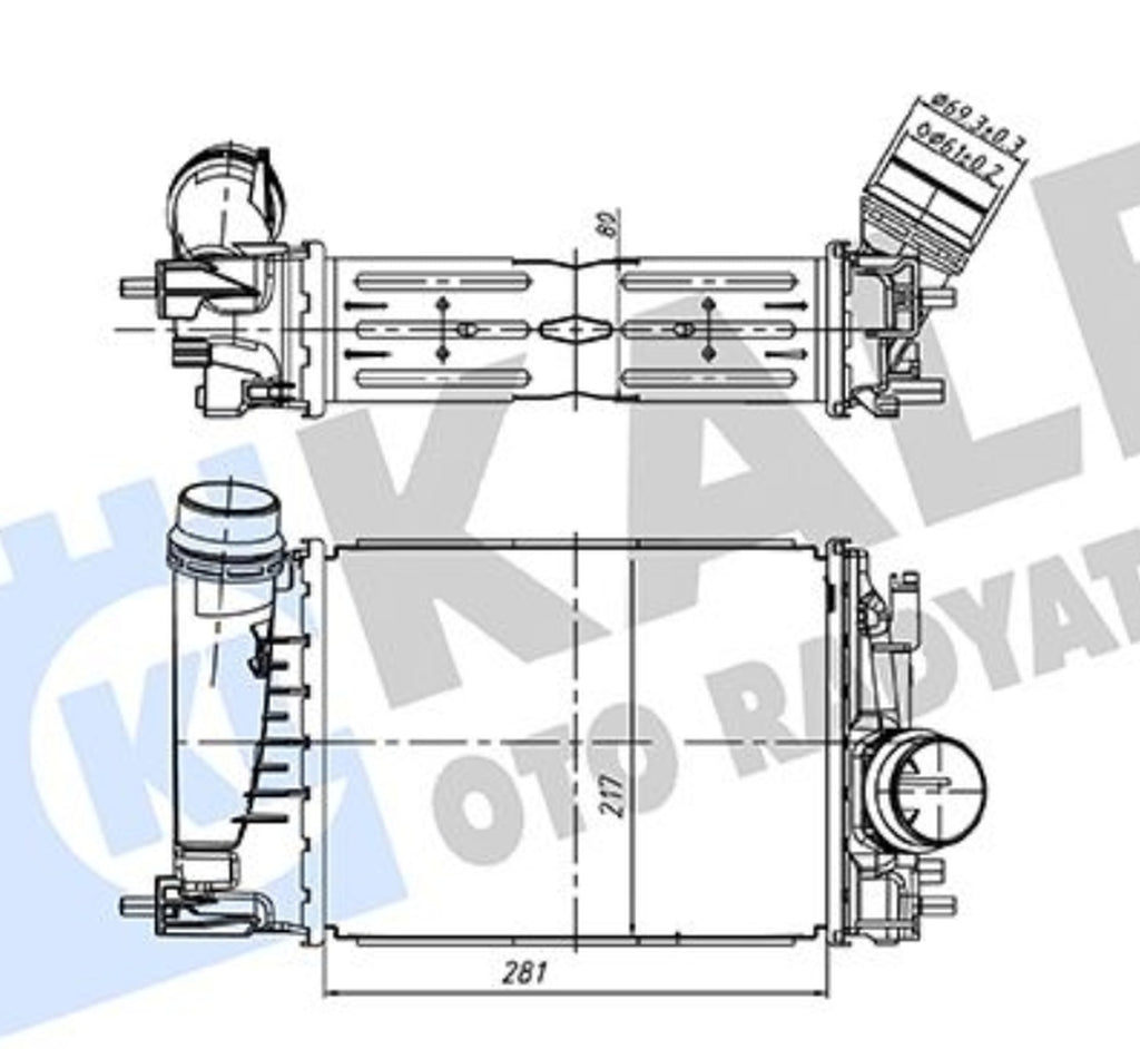 Renault Megane 4 Scenic 4 Kadjar Captur Turbo Radyatörü Kale 375810 - main