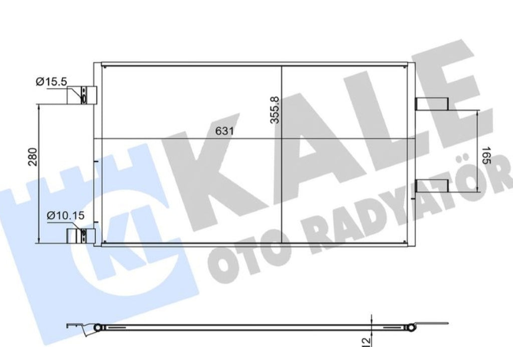 Renault Kangoo 1.5 dCi Klima Radyatörü 2019- Kale Radyatör 382680 - main