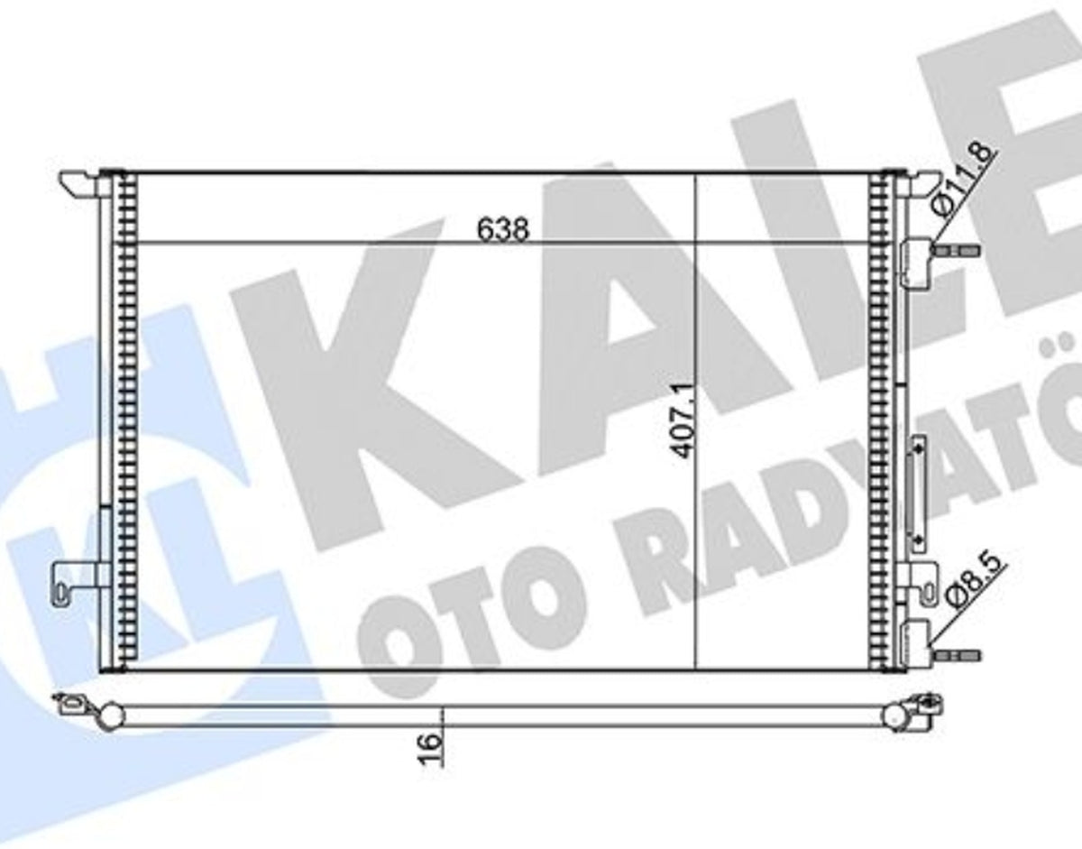 Fiat Croma Opel Vectra C Signum Klima Radyatörü Kale 389000 - main