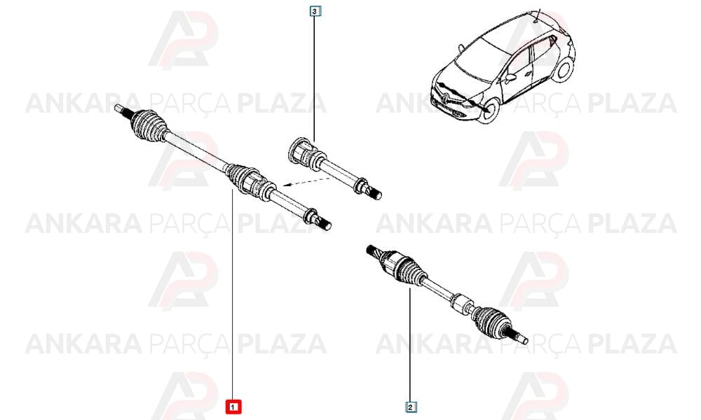 Ön Aks Sağ Clio Symbol Joy 2012> 1.5 Sağ