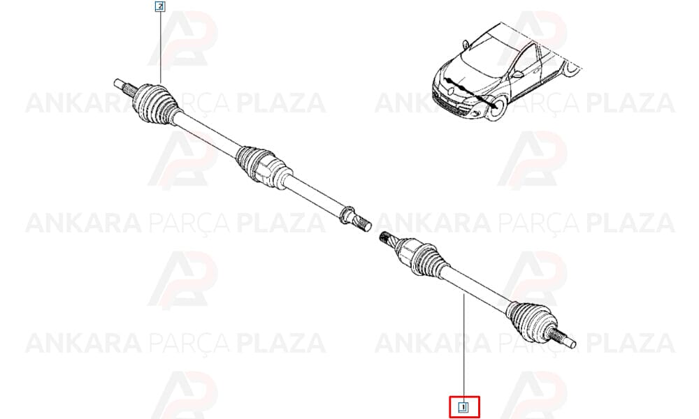 Ön Aks 6 Vites Sol Fluence Megane 3 Hatchback