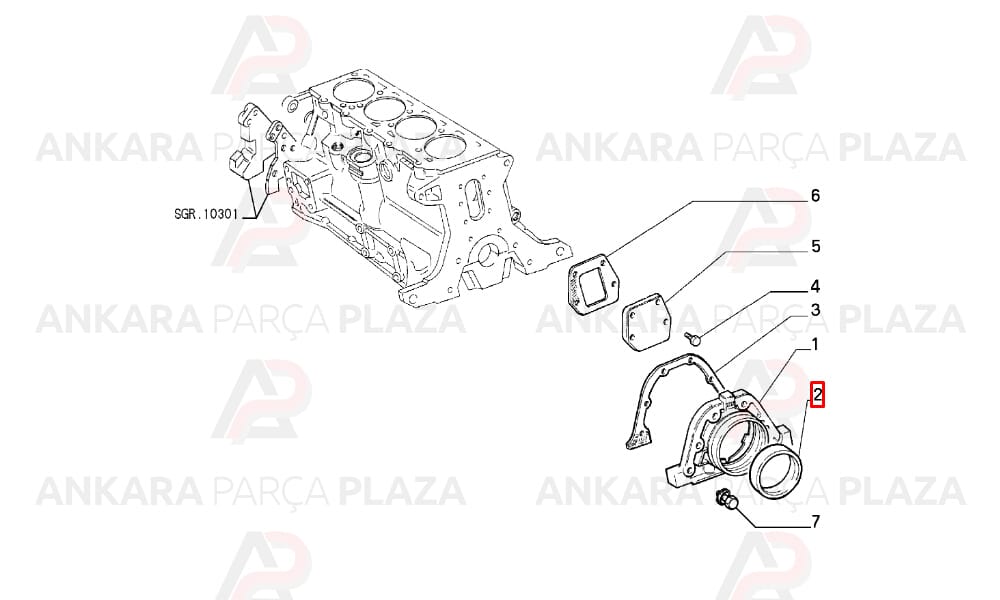 Krank Keçesi Arka Tofaş Şahin Doğan 1300 70X90X10
