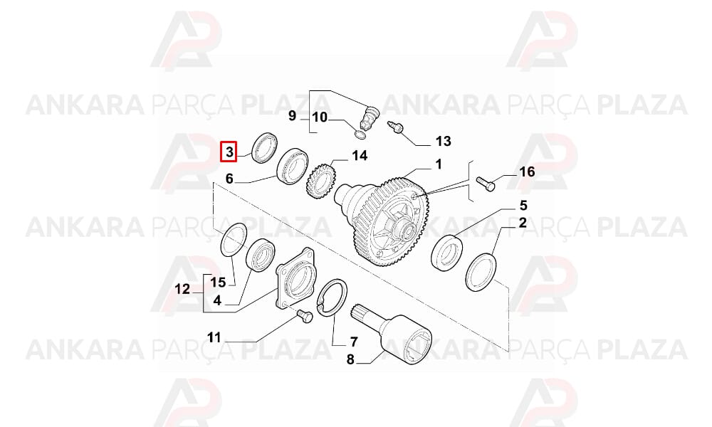 Palio, Siena, Doblo, Brava, Marea Şanzıman Çıkış Keçesi Sağ Aks Skt