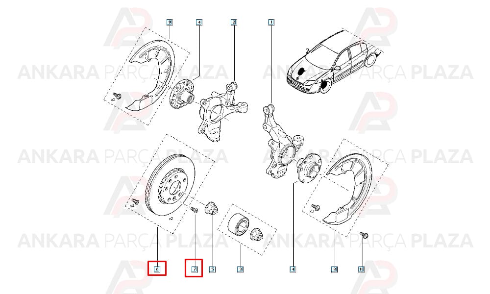 Megane Scenic 3 10 - 13 Ön Fren Diski Havalı Adet 402060010R