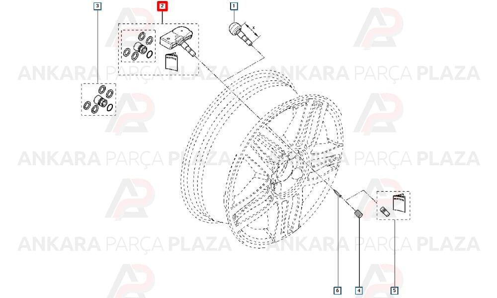 Lastik Basınç Sensörü Megane 2 407005578R