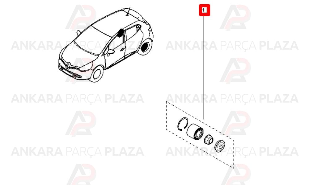 Laguna 2 Arka Tekerlek Rulmanı Skf