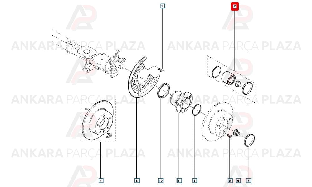 Master 3 Arka Teker Rulmanı Takımı Orijinal 432107045R