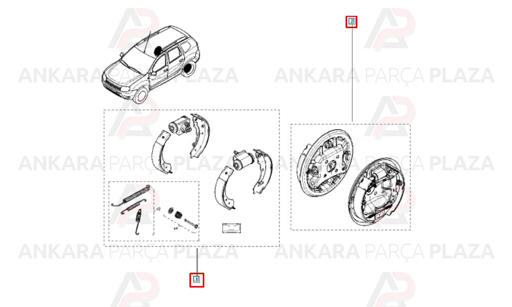Captur Arka Fren Balata Yay Orijinal 440208382R