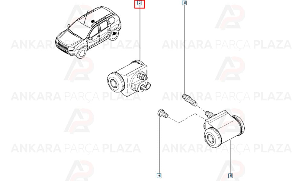 Duster Arka Fren Merkezi Bosch