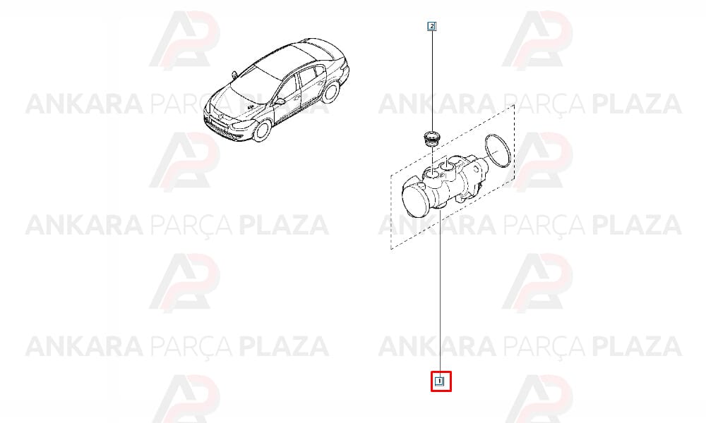 Fluence Megane 3 Fren Ana Merkezi Orijinal 460113705R