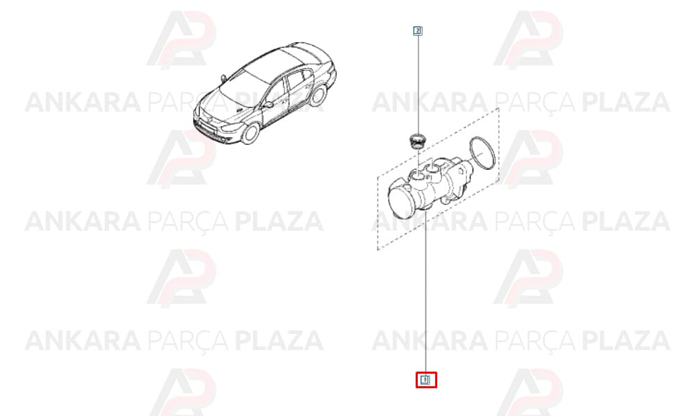 Fluence Megane 3 Fren Merkezi Ana Merkez 460117726R