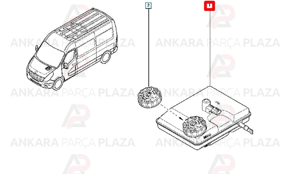 Master 3 2.3Dci Fren Hidrolik Deposu 460911146R