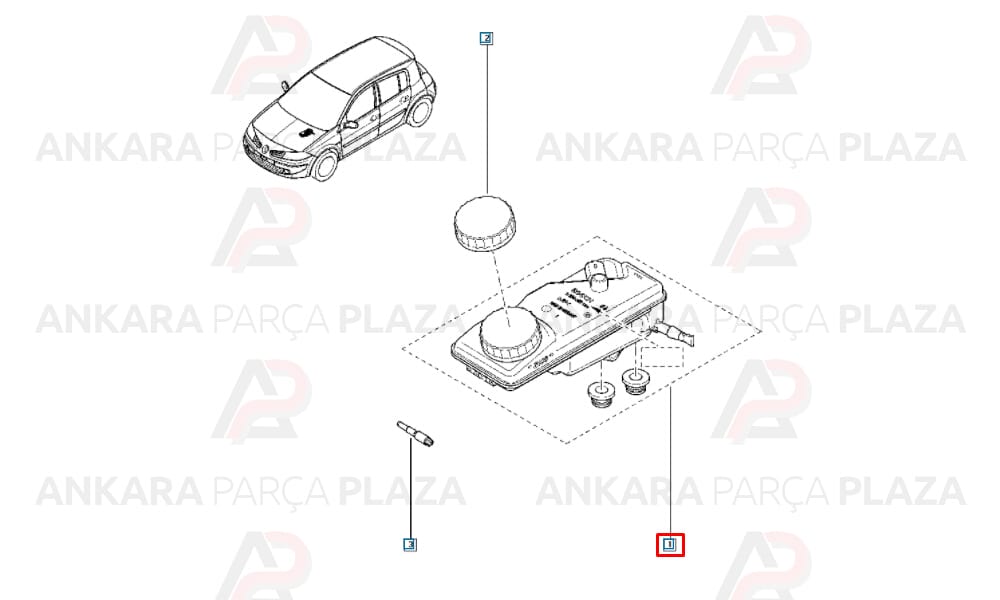 Megane 2 Fren Hidrolik Deposu 460919854R