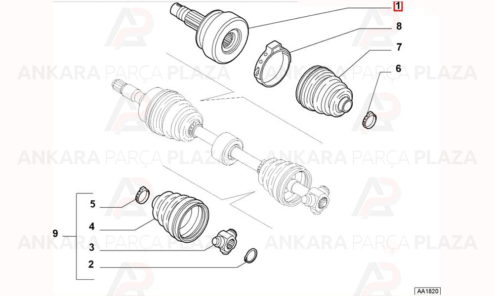 Fiat Palio, Albea Ön Dış Aks Kafası Cifam