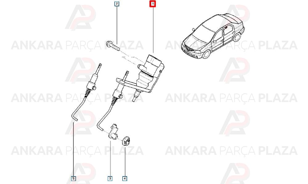 Logan Hatchback Fren Limitörü 464002332R