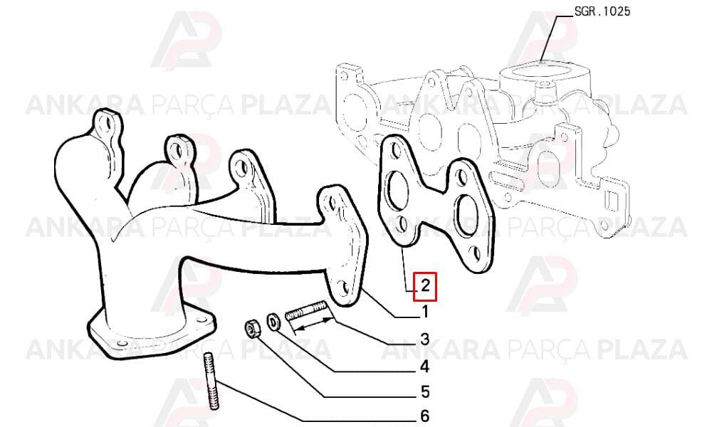 Palio Albea Linea Punto 1,4 8V 77 Hp Egzoz Manifold Contası Oto Conta