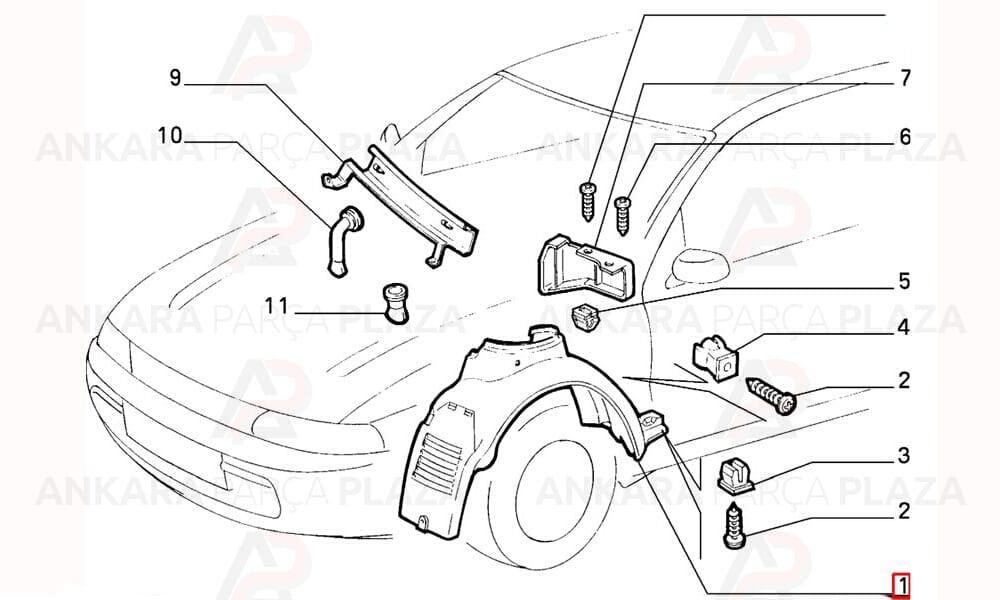 Bravo, Brava, Marea Ön Çamurluk Davlumbazı Sağ 1996 - 2004 Arası Meydan