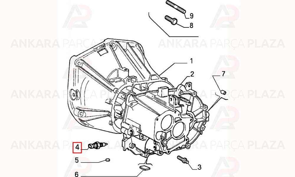 Fiat Tempra, Tipo, Uno, Palio, Albea, Marea, Linea, Doblo Geri Vites Müşürü Tds