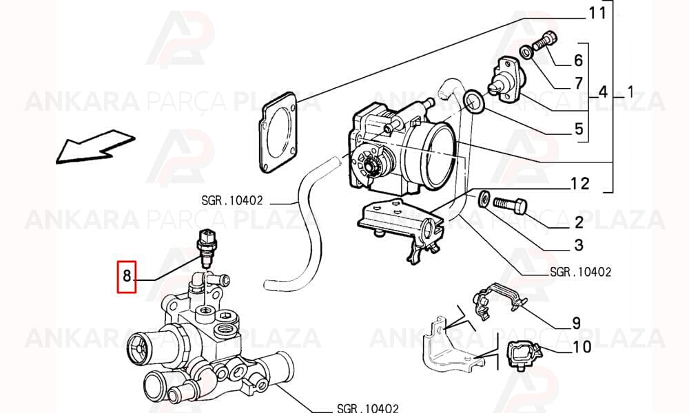 Hararet Müşürü Brava Bravo Marea Palio Albea 1.6 16V