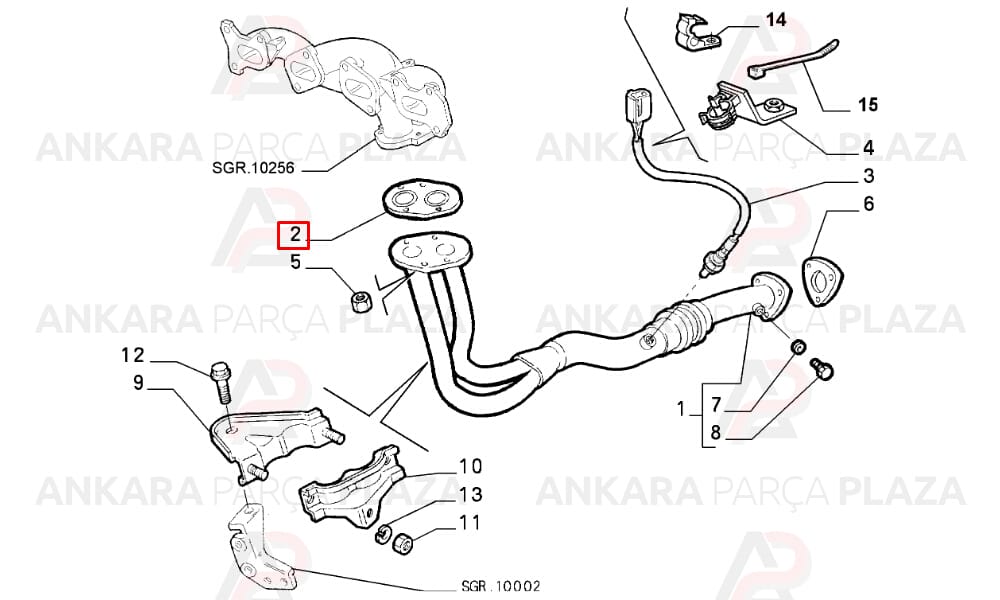 Egzoz Manifold Contası Marea Brava 1.6 16V