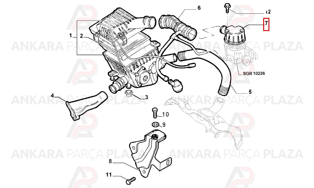 Karbüratör Üst Kapağı Fiat Palio / Siena / Punto 1.2