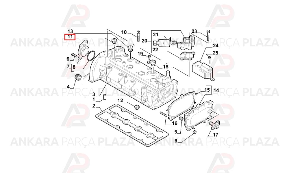 Palio Albea Punto 1.2 16V Silindir Kapak Tapası Dekar