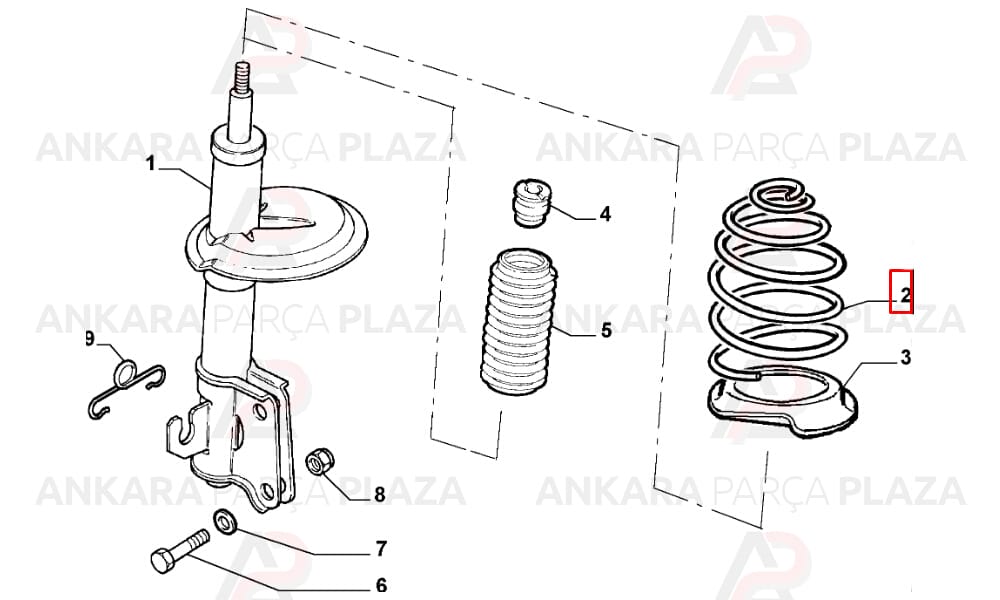 Helezon Yayı Ön Fiat Palio