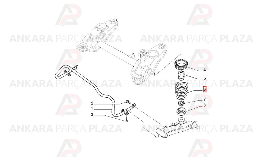 Helezon Yayı Arka Marea 1.4/1.6/1.8 Weekend 1996 >