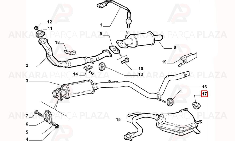 Fiat Palio, Siena Egzoz Lastiği Global