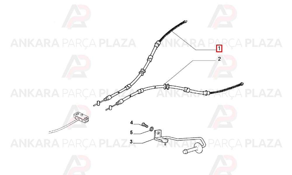 Fiat Palio Weekend El Fren Teli Sağ Cavo