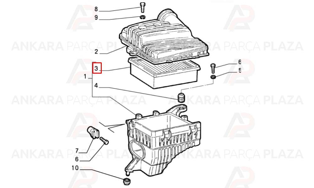 Hava Filtresi Marea Brava Bravo Alfa Romeo 145 146 155