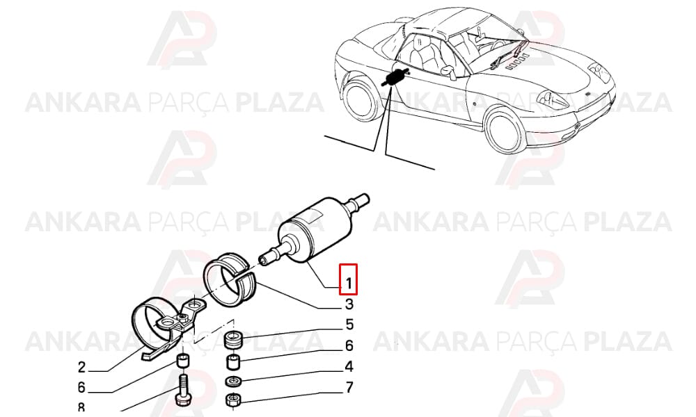 Tempra, Tipo 1.6 Mpi Benzin Filtresi Purflux