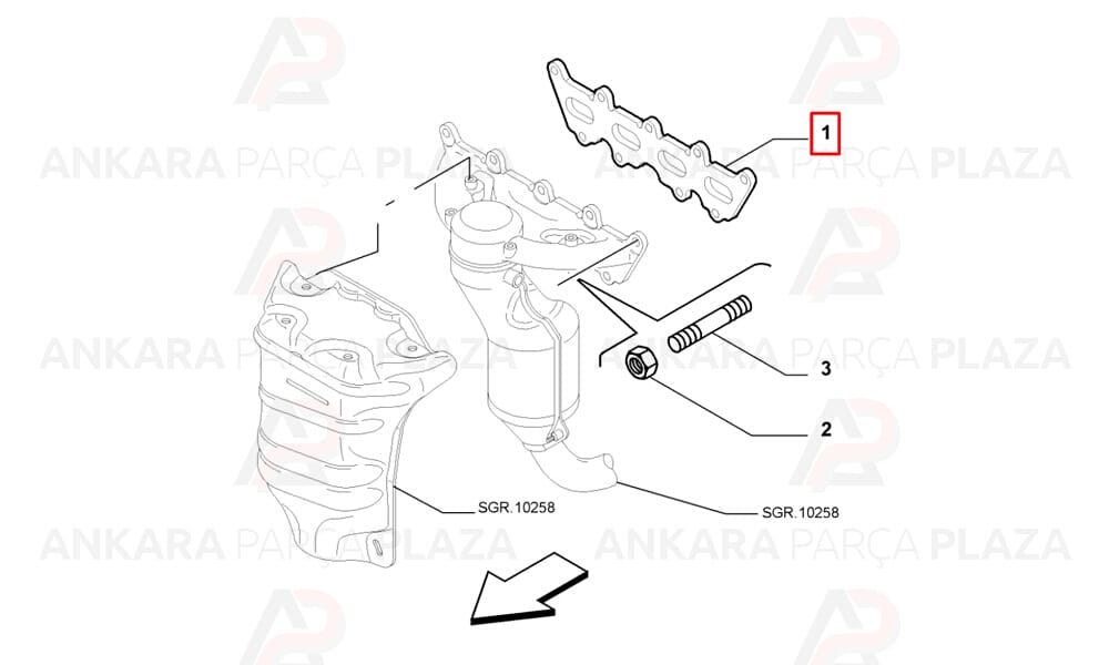 Palio 1,2 16V Egzoz Manifold Contası Payen