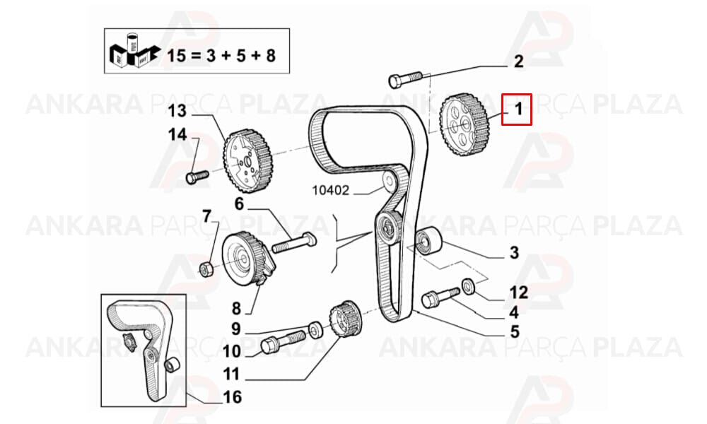 Doblo 1,9 Eksantrik Dişlisi Sagemfrans