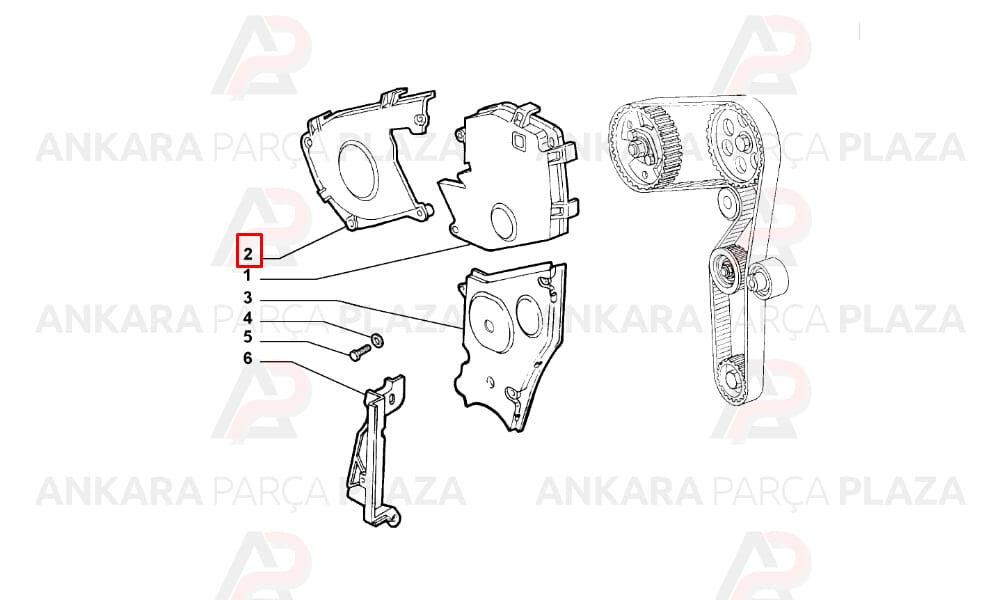 Doblo 1.9 Triger Koruma Kapağı Birlik