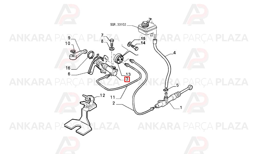 Alfa 145 Alfa 146 Alfa 156 Fiat Tempra Debriyaj Alt Merkezi Cifam
