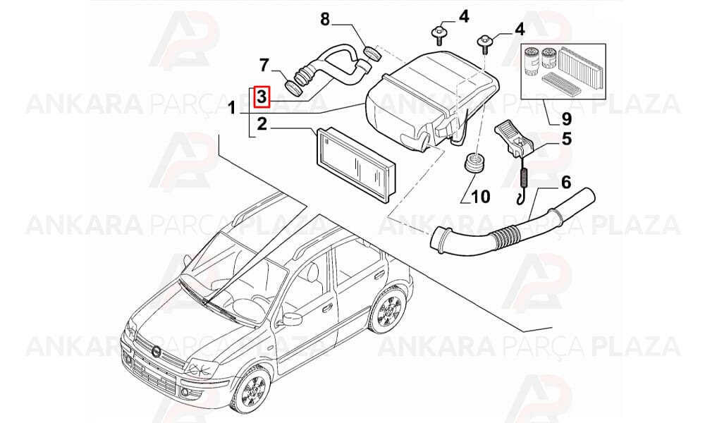 Doblo, Punto, Panda 1.2 8V Motor Yağ Hortumu İbraş