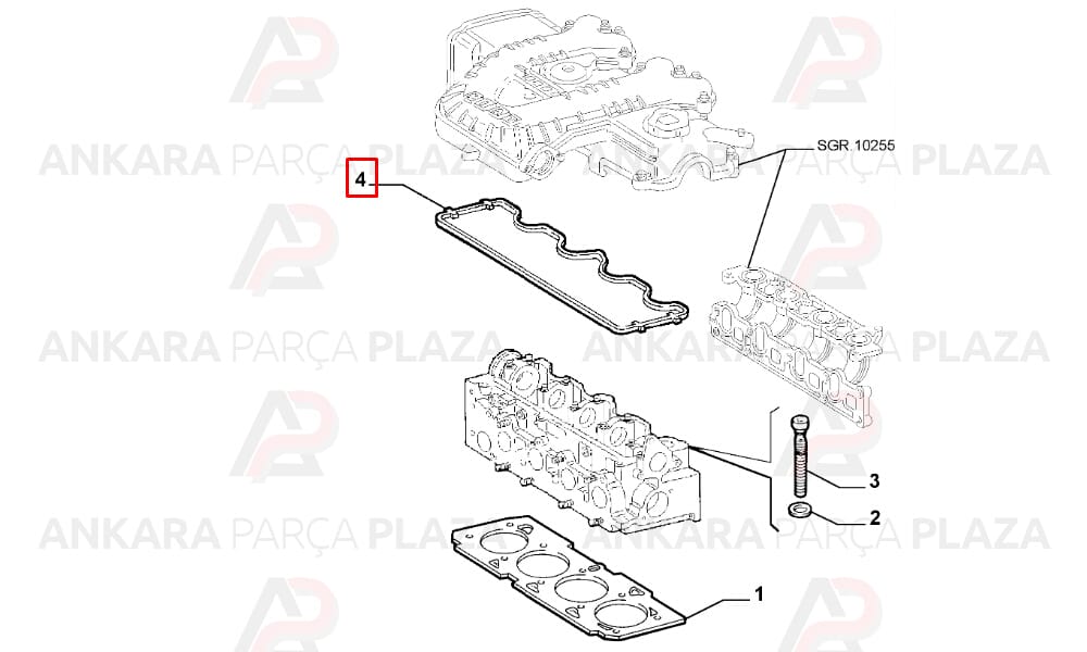 Subap Kapak Contası Doblo 1.9D