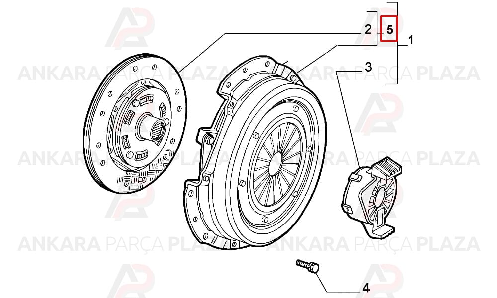 Debriyaj Seti Rulmanlı Alfa Romeo 156 2.0 16V Ts Selespreed