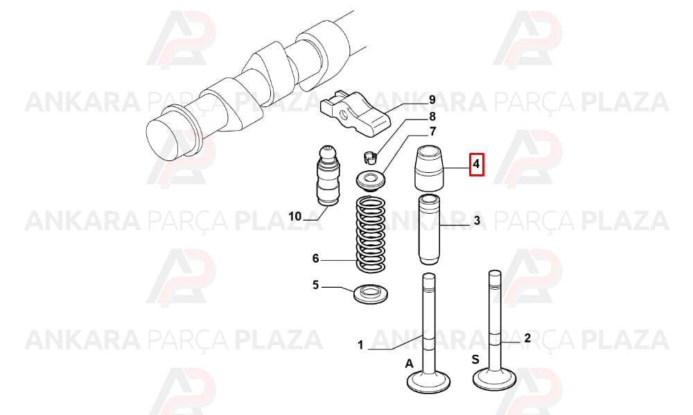 Egea Albea Doblo Palio İdea Panda Punto 1.3 16V Mtj Subap Lastiği 16 Adet 6Mm Oto Conta