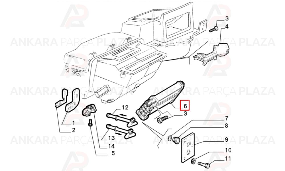Kalorifer Radyatörü Fiat Bravo E.M, Brava, Marea, Alfa 145, Alfa 146
