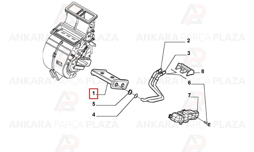 Kalorifer Radyatörü Fiat Punto Lancia Musa