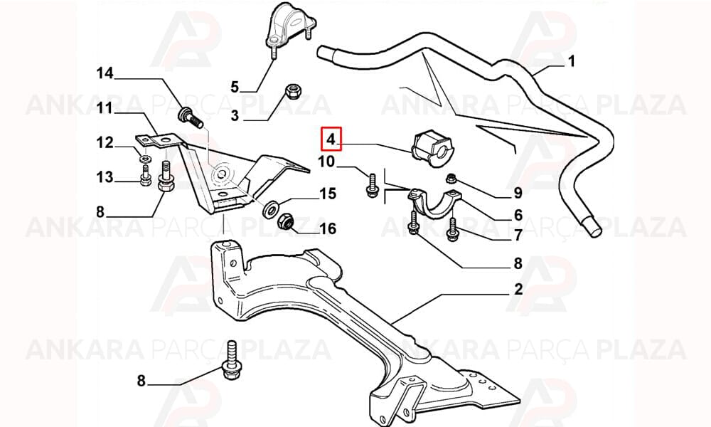 Palio, Siena, Albea, Doblo Viraj Demiri Lastiği Üçel